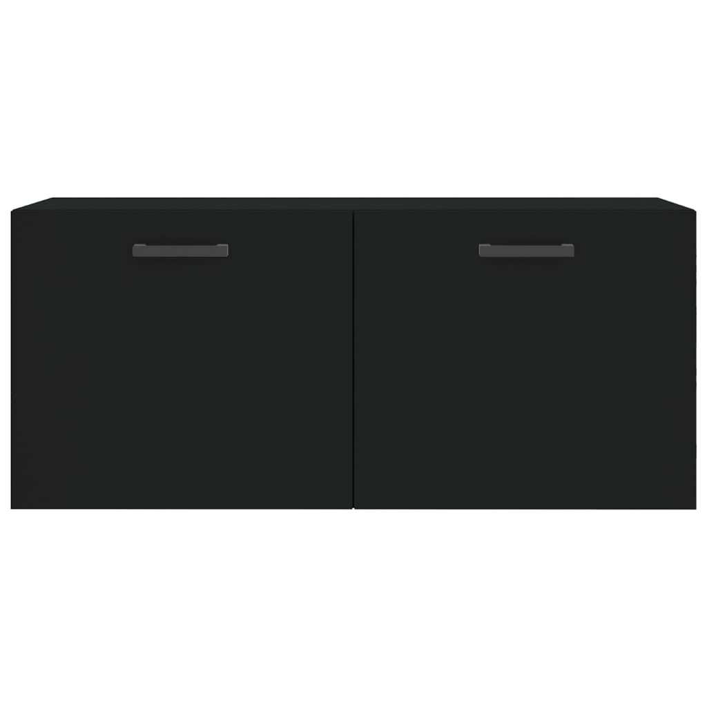 VidaXL Wandkast 80x36,5x35 cm bewerkt hout zwart