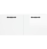 VidaXL Wandkast 80x36,5x35 cm bewerkt hout hoogglans wit
