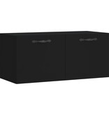 VidaXL Wandkast 80x36,5x35 cm bewerkt hout zwart