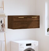 VidaXL Wandkast 80x36,5x35 cm bewerkt hout bruineikenkleurig