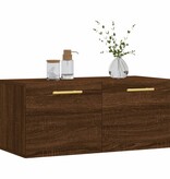 VidaXL Wandkast 80x36,5x35 cm bewerkt hout bruineikenkleurig