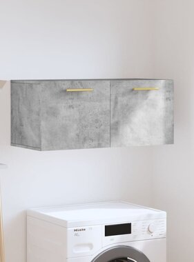 VidaXL Wandkast 80x36,5x35 cm bewerkt hout betongrijs