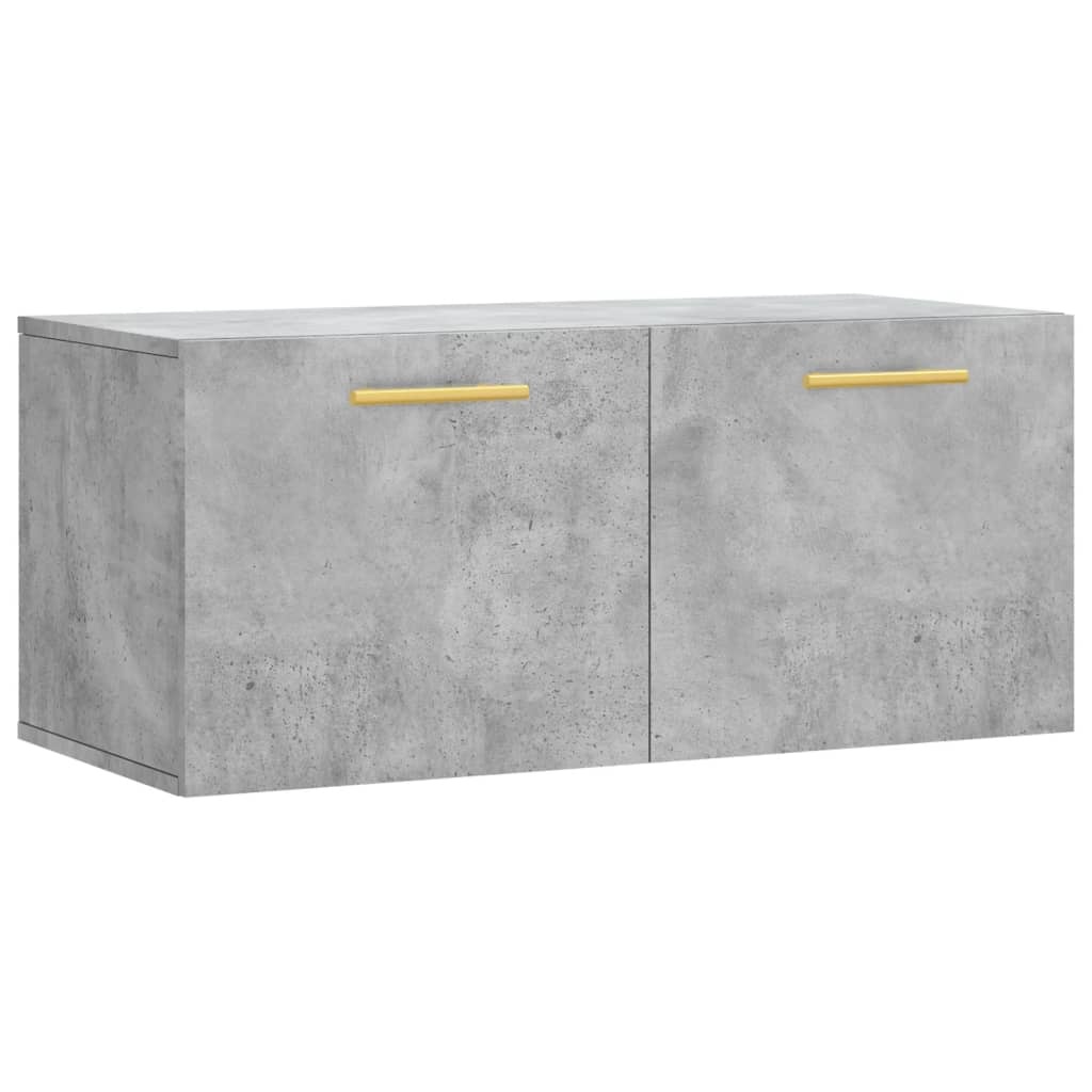 VidaXL Wandkast 80x36,5x35 cm bewerkt hout betongrijs