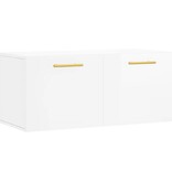 VidaXL Wandkast 80x36,5x35 cm bewerkt hout hoogglans wit