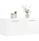 VidaXL Wandkast 80x36,5x35 cm bewerkt hout hoogglans wit
