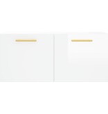 VidaXL Wandkast 80x36,5x35 cm bewerkt hout hoogglans wit