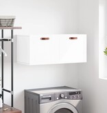 VidaXL Wandkast 80x36,5x35 cm bewerkt hout hoogglans wit