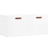 VidaXL Wandkast 80x36,5x35 cm bewerkt hout hoogglans wit