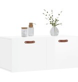 VidaXL Wandkast 80x36,5x35 cm bewerkt hout hoogglans wit