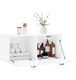 VidaXL Wandkast 80x36,5x35 cm bewerkt hout hoogglans wit