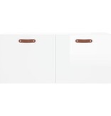 VidaXL Wandkast 80x36,5x35 cm bewerkt hout hoogglans wit
