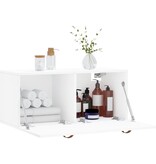 VidaXL Wandkast 80x36,5x35 cm bewerkt hout wit