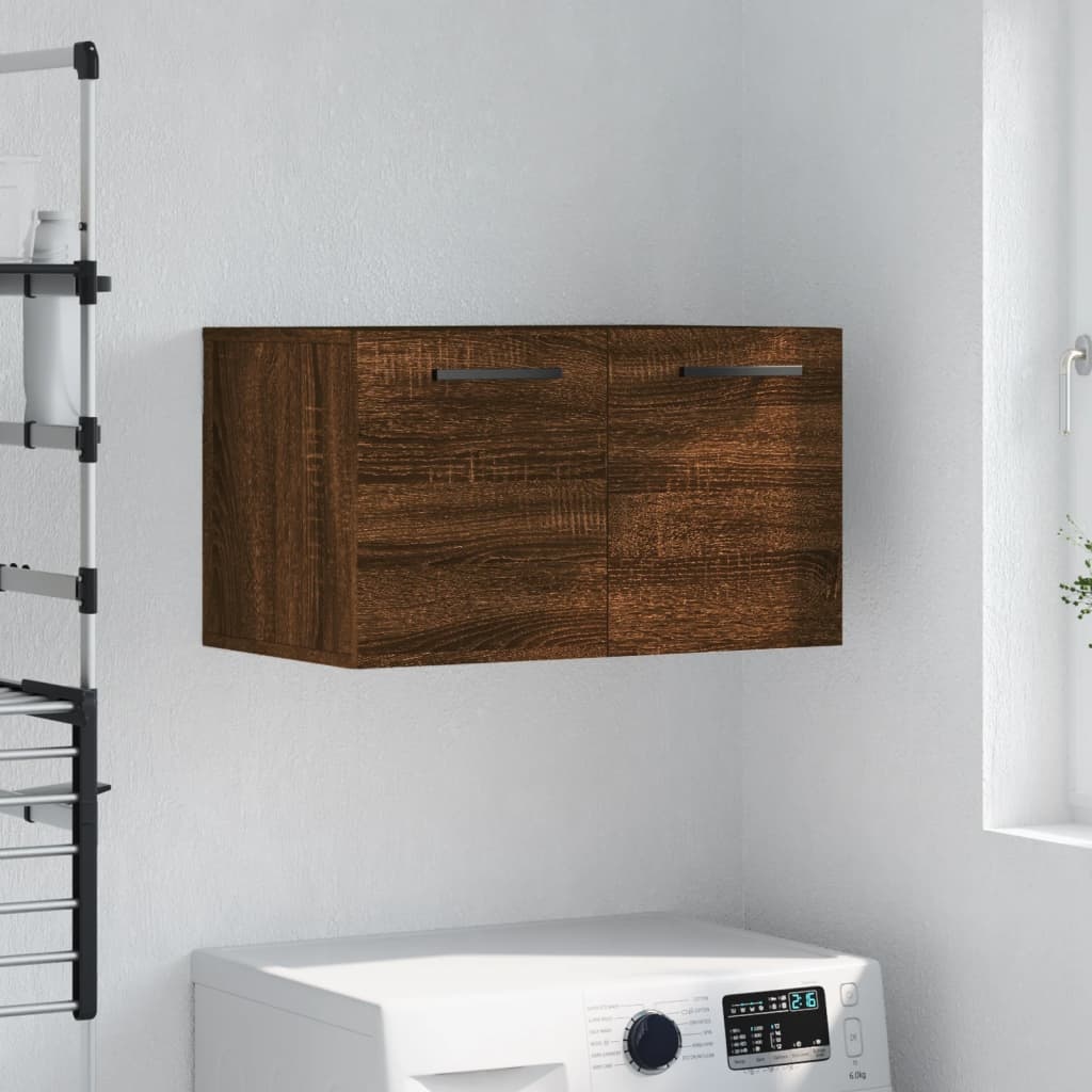 VidaXL Wandkast 60x36,5x35 cm bewerkt hout bruineikenkleurig