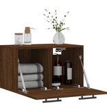 VidaXL Wandkast 60x36,5x35 cm bewerkt hout bruineikenkleurig