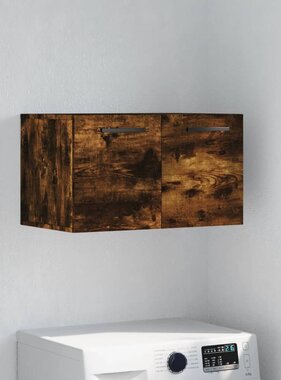 VidaXL Wandkast 60x36,5x35 cm bewerkt hout gerookt eikenkleurig