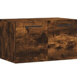 vidaXL Wandkast 60x36,5x35 cm bewerkt hout gerookt eikenkleurig