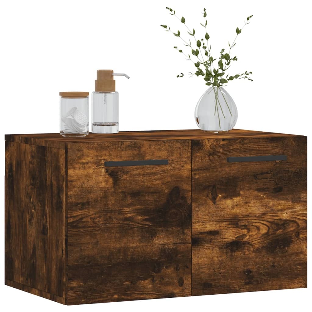 VidaXL Wandkast 60x36,5x35 cm bewerkt hout gerookt eikenkleurig