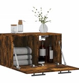 VidaXL Wandkast 60x36,5x35 cm bewerkt hout gerookt eikenkleurig