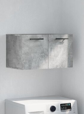 VidaXL Wandkast 60x36,5x35 cm bewerkt hout betongrijs