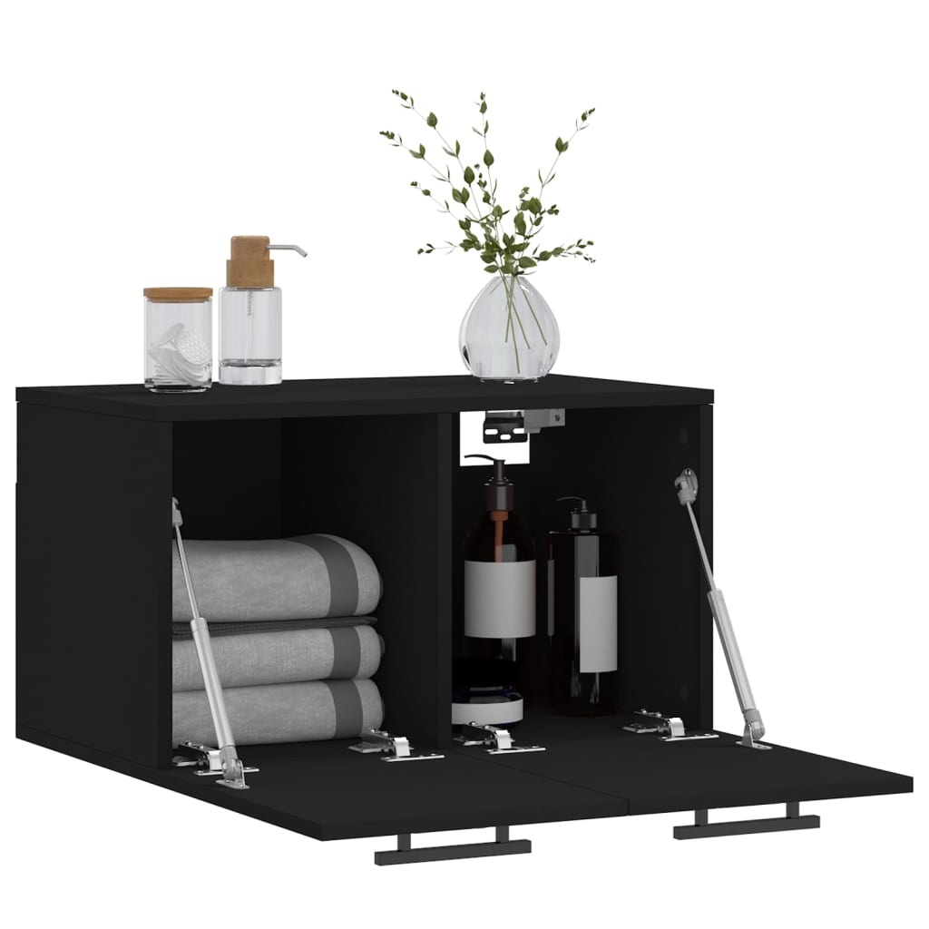 VidaXL Wandkast 60x36,5x35 cm bewerkt hout zwart