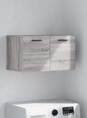 VidaXL Wandkast 60x36,5x35 cm bewerkt hout grijs sonoma eikenkleurig