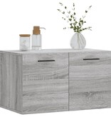 vidaXL Wandkast 60x36,5x35 cm bewerkt hout grijs sonoma eikenkleurig