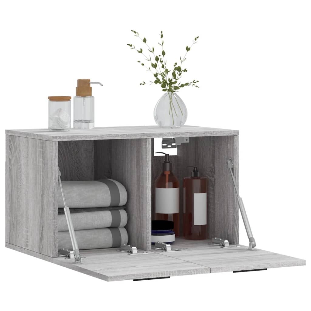 VidaXL Wandkast 60x36,5x35 cm bewerkt hout grijs sonoma eikenkleurig