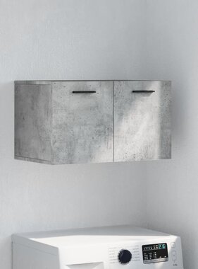 VidaXL Wandkast 60x36,5x35 cm bewerkt hout betongrijs