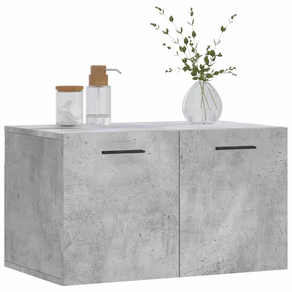 VidaXL Wandkast 60x36,5x35 cm bewerkt hout betongrijs