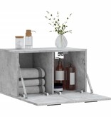 VidaXL Wandkast 60x36,5x35 cm bewerkt hout betongrijs