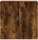 vidaXL Wandkast 60x31x60 cm bewerkt hout gerookt eikenkleurig