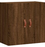 vidaXL Wandkast 60x31x60 cm bewerkt hout bruineikenkleurig