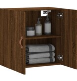 vidaXL Wandkast 60x31x60 cm bewerkt hout bruineikenkleurig