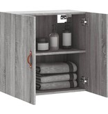 vidaXL Wandkast 60x31x60 cm bewerkt hout grijs sonoma eikenkleurig