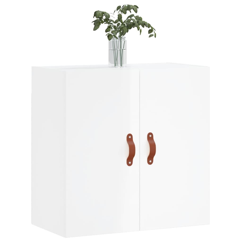 VidaXL Wandkast 60x31x60 cm bewerkt hout hoogglans wit