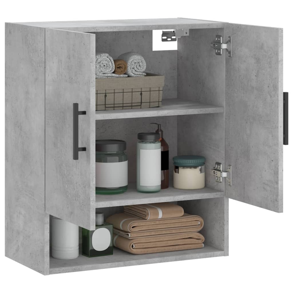VidaXL Wandkast 60x31x70 cm bewerkt hout betongrijs
