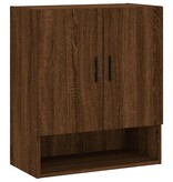 VidaXL Wandkast 60x31x70 cm bewerkt hout bruineikenkleurig