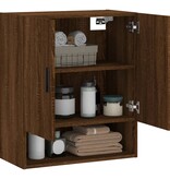 VidaXL Wandkast 60x31x70 cm bewerkt hout bruineikenkleurig