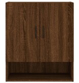 VidaXL Wandkast 60x31x70 cm bewerkt hout bruineikenkleurig