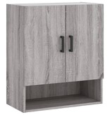 VidaXL Wandkast 60x31x70 cm bewerkt hout grijs sonoma eikenkleurig