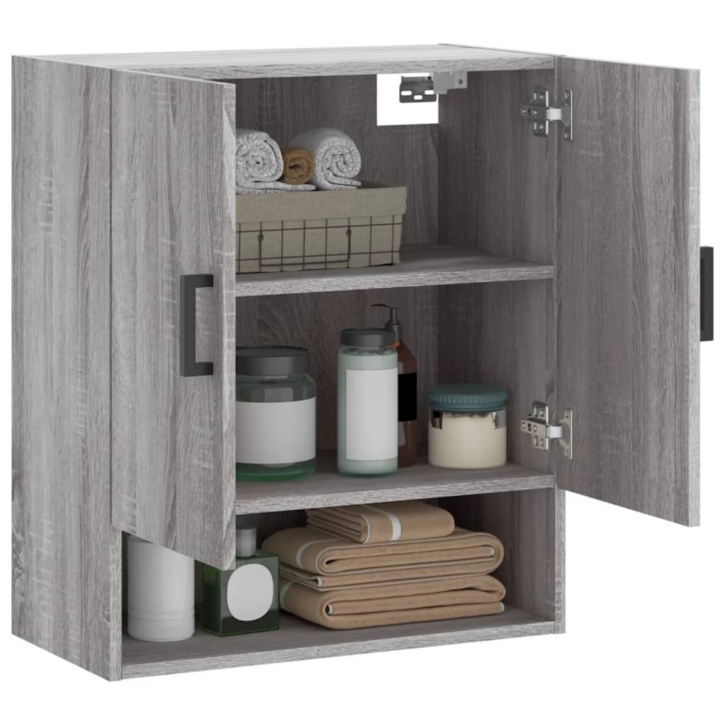 VidaXL Wandkast 60x31x70 cm bewerkt hout grijs sonoma eikenkleurig