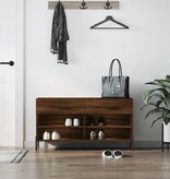 VidaXL Schoenenbank 102x35x55 cm bewerkt hout sonoma eikenkleurig