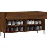 VidaXL Schoenenbank 102x35x55 cm bewerkt hout sonoma eikenkleurig