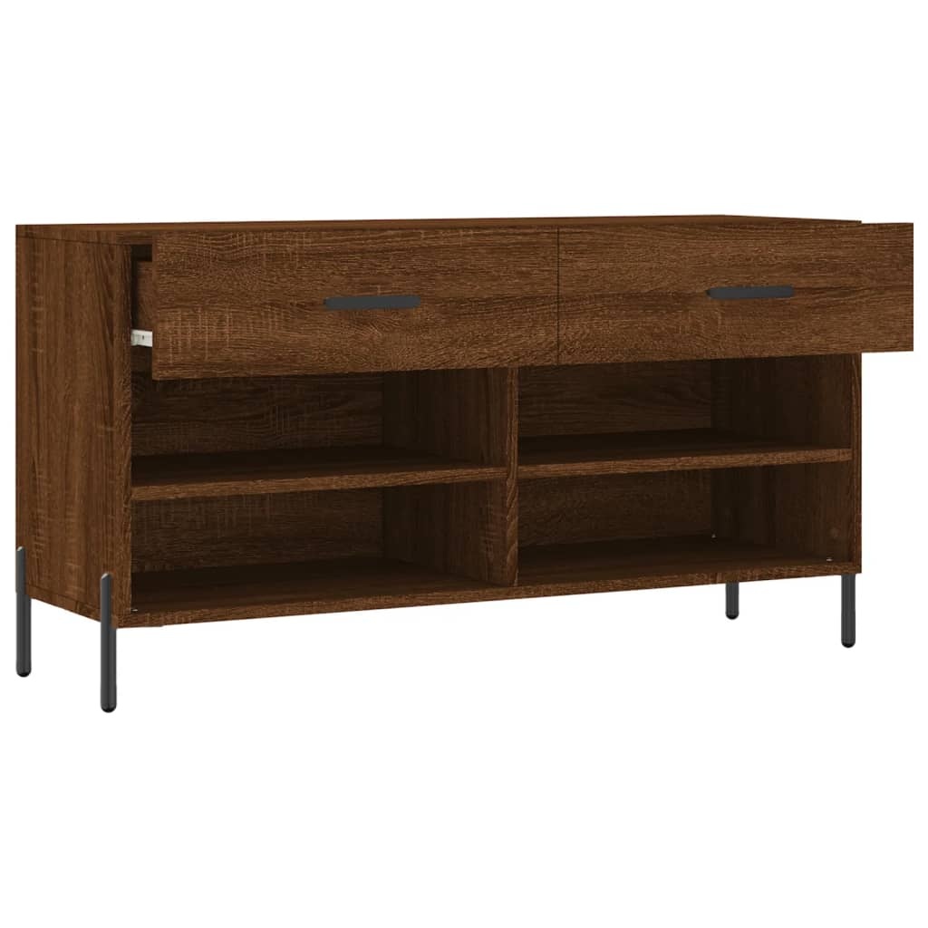 VidaXL Schoenenbank 102x35x55 cm bewerkt hout sonoma eikenkleurig