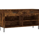 VidaXL Schoenenbank 102x35x55 cm bewerkt hout gerookt eikenkleurig