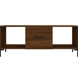 VidaXL Salontafel 102x50x40 cm bewerkt hout bruineikenkleurig