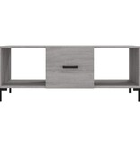 VidaXL Salontafel 102x50x40 cm bewerkt hout grijs sonoma eikenkleurig