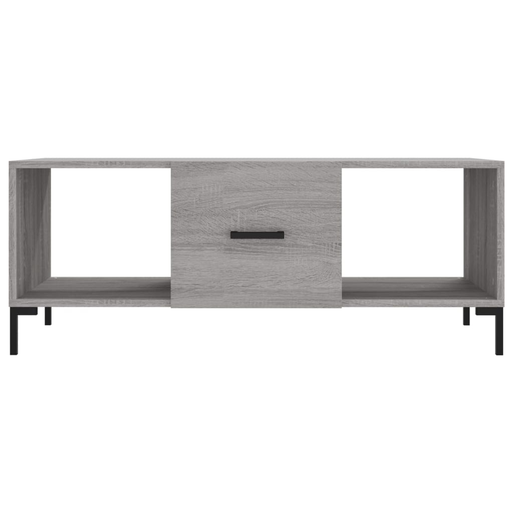 VidaXL Salontafel 102x50x40 cm bewerkt hout grijs sonoma eikenkleurig