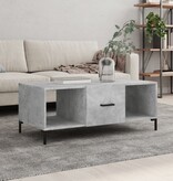 VidaXL Salontafel 102x50x40 cm bewerkt hout betongrijs