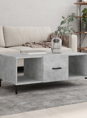 VidaXL Salontafel 102x50x40 cm bewerkt hout betongrijs